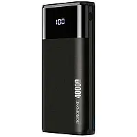 Портативний зарядний пристрій Power Bank BOROFONE DBT01 PD18W+QC3.0 40000 mAh (Чорний)