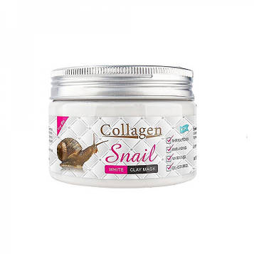 Маска для обличчя Collagen Snail біла глиняна 150 г