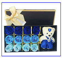 Набор мыла розы, мыльные розы JY-389, Мыло сувенирное, Цветы из мыла в коробке, Подарок для девушки