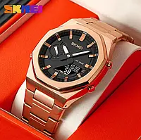 Мужские наручные часы Skmei 1816RGWT Rose Gold-White