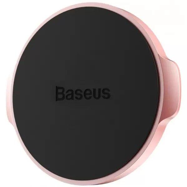 Автомобільний тримач для телефону Baseus Small Ears Magnetic Flat Type Магнітний тримач в авто (SUER-C0R) Gold-Pink