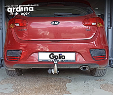 Фаркоп Kia Ceed JD хетчбек 2012-2018 (Кіа Сід) оцинкований, без підрізання бампера, фото 3