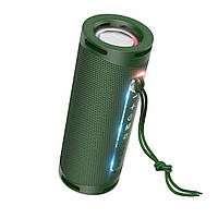 Портативна Bluetooth колонка з LED-підсвічуванням HOCO BS40 Desire Song Sports Wireless Speaker Безпровідна колонка Dark Green