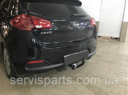 Фаркоп Kia Ceed JD хетчбек 2012-2018 (Кіа Сід) без підрізання бампера, фото 1