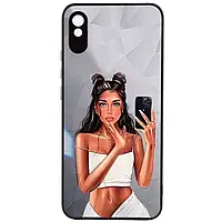 Скляний чохол Prisma Ladies на Xiaomi Redmi 9A (Black in White)