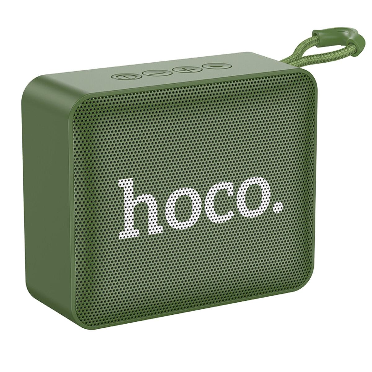 Портативна Bluetooth колонка акустика HOCO BS51 Gold Brick Sports BT Speaker Бездротова колонка Dark Green
