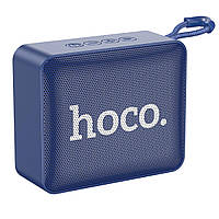 Портативна Bluetooth колонка акустика HOCO BS51 Gold Brick Sports BT Speaker Бездротова колонка Dark Blue