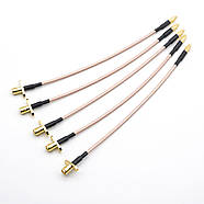 Кабель антений MMCX прямий - RP-SMA Female (мама) 15 см розетка перехідник пігтейл, для FPV, антен, модемів, фото 2