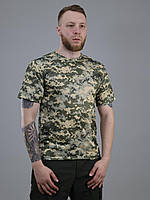 Футболка потоотводящая Coolмax Светлый пиксель, мужская камуфляжная футболка кулмакс пиксель