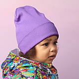 Дитяча демісезонна шапка кашкорсе Бузкова, розмір 44-48, фото 3