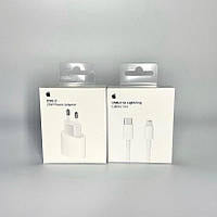 Быстрая зарядка для iphone 11/12/13 Комплект кабель Type - C Lighting + Блок питание 20W