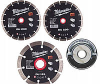 Комплект алмазных дисков PROMO DU 230+125+Fixtec гайка XL MILWAUKEE (4932478957)