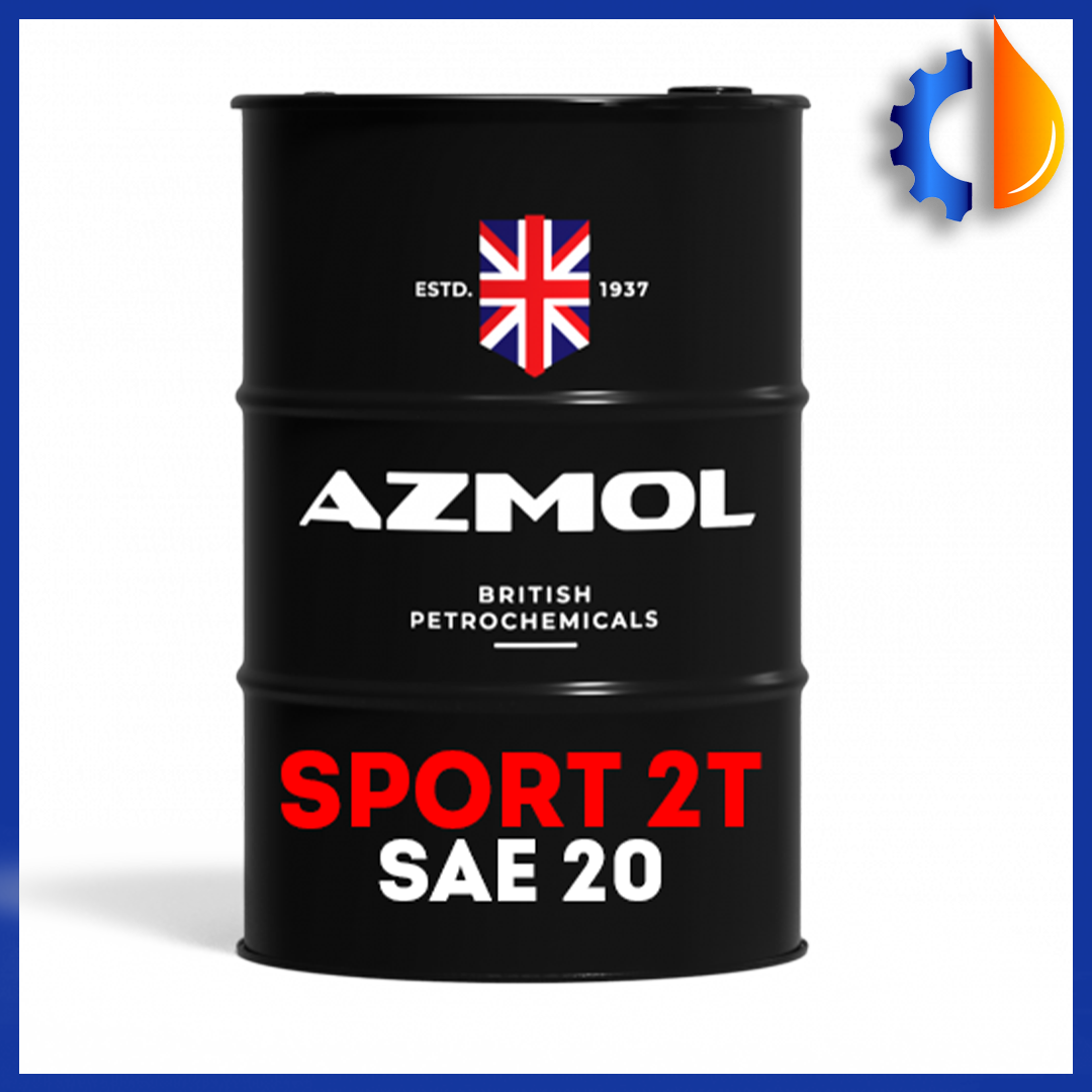 Універсальна моторна олива Azmol Sport 2T SAE 20 для човнів і мотоциклів 60 л, 2 тактна олива для бензопил
