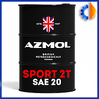 Універсальна моторна олива Azmol Sport 2T SAE 20 для човнів і мотоциклів 208 л, 2 тактна олива для бензопил