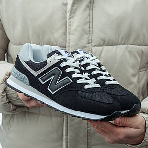 Чоловічі Кросівки New Balance 574 Black White 44-46