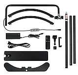 Безтіньова LED Moon лампа підлогова 65 см 50 Вт чорна, фото 5