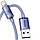Кабель для айфона з швидкою зарядкою Baseus 2m Crystal Shine Series USB For Lightning 2.4А (Apple) (CAJY000105) Фіолетовий, фото 3