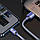Кабель для айфона з швидкою зарядкою Baseus 2m Crystal Shine Series USB For Lightning 2.4А (Apple) (CAJY000105) Фіолетовий, фото 10