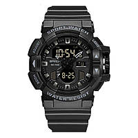 Мужские водонепроницаемые спортивные часы Sanda 3129 All Black