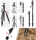Штатив алюмінієвий і монопод зі швидкознімною платформою Claw 60-177см Ulanzi TT31, фото 2