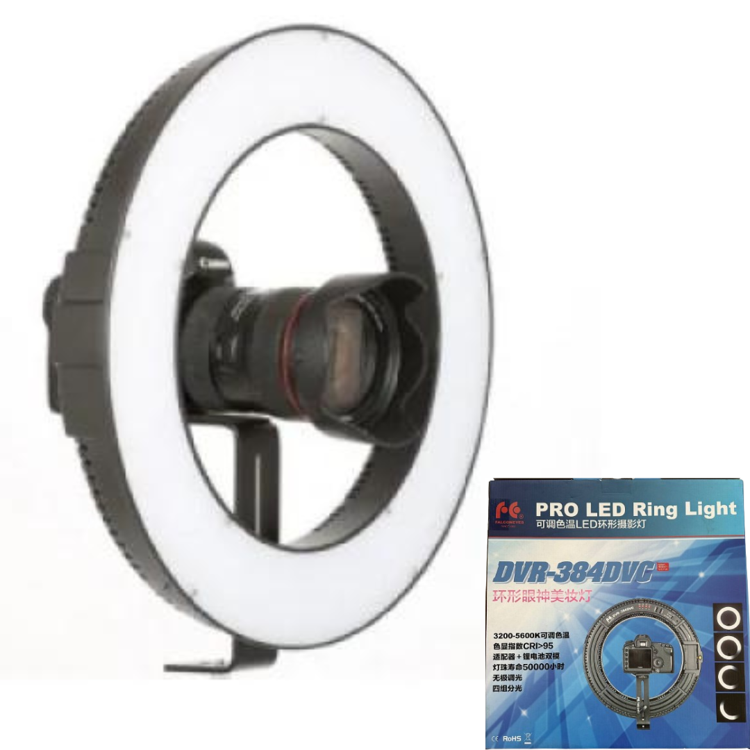 Кільцеве світло Falcon DVR-384DVC LED Ring (23W)