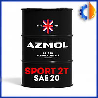 Универсальное моторное масло Azmol Sport 2T SAE 20 для лодок и мотоциклов 60л, 2 тактное масло для бензопил