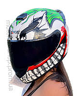 Шлем интеграл QKE - JOKER тонированное стекло размер M (57-58 см обхват головы) М