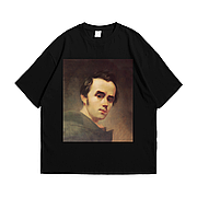 Футболка з патріотичним принтом Тарас Шевченко S Чорний