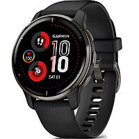 Garmin Venu 2 Plus Black + Slate (010-02496-11) Спортивные смарт-часы НОВЫЕ!!!