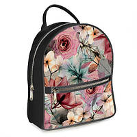 Городской женский рюкзак Квітковий рай сірий