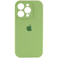 Чохол Silicone Case з захистом камери на Apple iPhone 15 Pro Max (6.7") (М'ятний / Mint)