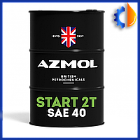 Минеральное двухтактное моторное масло Azmol Start 2T SAE 40 60л, масло для лодочных моторов и бензопилы