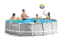 Басейн каркасний 26702 Intex 305 x 76 см, 4485 л, великий басейн із металевим каркасом