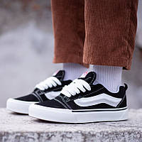 Жіночі кеди Vans KNU Skool Black White ванс