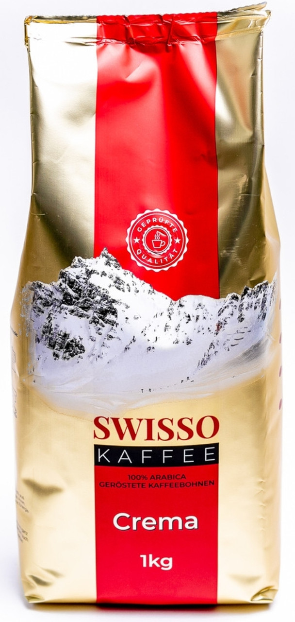 ОРИГІНАЛ! Кава в зернах Swisso Kaffee Crema 1кг 100% арабіка (Swisso Crema)