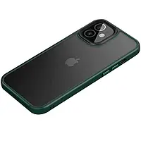 TPU+PC з металевими кнопками на Apple iPhone 12 mini (5.4") (Зелений)