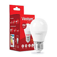 Лампа LED Vestum G45 8W 3000K 220V E27.