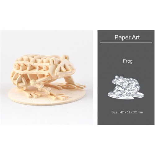 3D Модель для Складання Paper Art "Жаба"