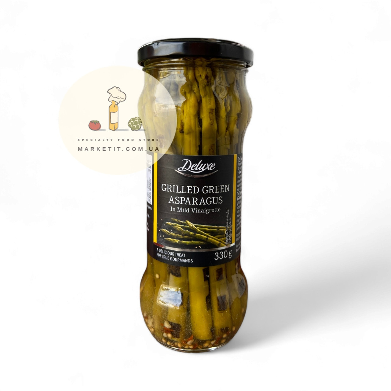 Спаржа гриль зелена Deluxe Grilled Asparagus, у розсолі 330 г.
