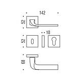 Ручка Colombo ISY BL11 RSB хром ф / з, фото 3