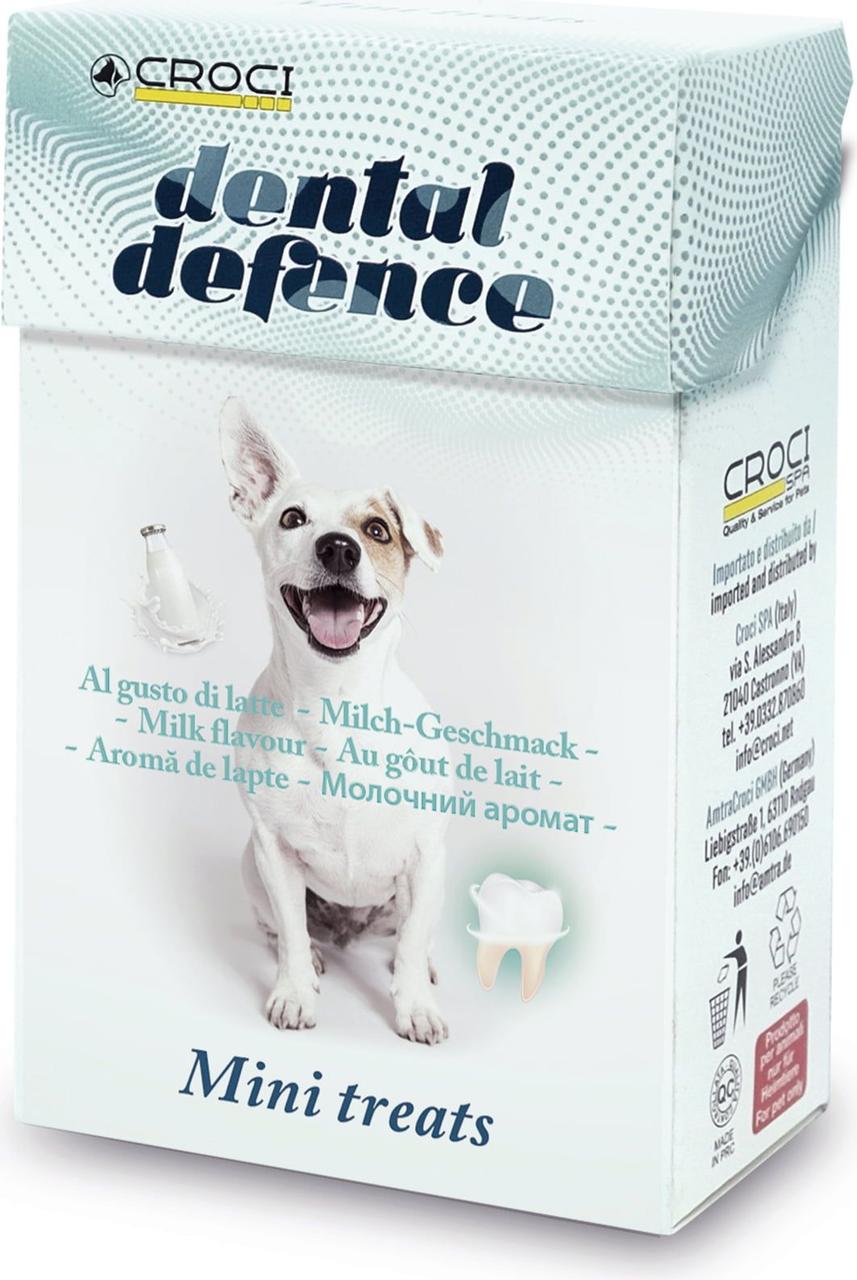 Ласощі для чистки зубів у собак з зеленим чаєм Croci Dental Defence Mini treatts 35 г