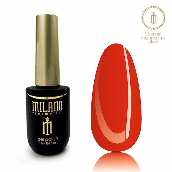 Рідкий полігель для нігтів Milano Cosmetic N 15, 15 мл
