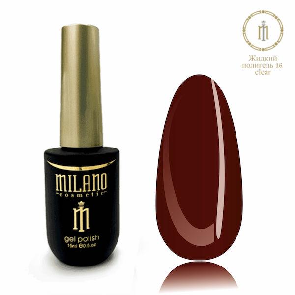 Рідкий полігель для нігтів Milano Cosmetic N 16, 15 мл