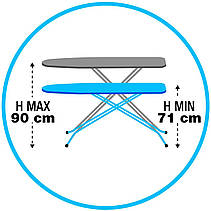 Дошка для прасування Gimi Junior 114x33 см Gerbera (161171), фото 2