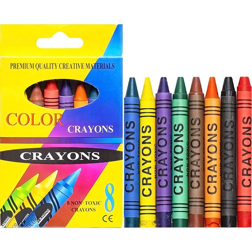 Воскові олівці  CRAYONS 2008A  (8 кольорів )  112586