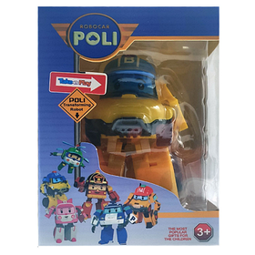 Іграшковий трансформер Робокар Полі 83168 робот +машинка (Жовтий) — MegaLavka