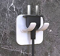 Тримач для розеток, телефона та зарядних кабелів (білий) арт. 04850