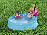 Надувний басейн Bestway 57326 (38*152 см., об'єм: 477 л, душ) (Синій з пороховим відтінком) [Склад зберігання:
