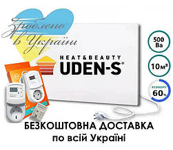 Металокерамічний обігрівач з терморегулятором на ніжках UDEN 500 | 500 Вт | до 10 м2 | Інфрачервоний | Гарантія 60 міс