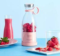 Блендер портативный FRESH JUICE бутылка блендер, для смузи, для фреша, для коктейлей 350 мл